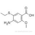 Benzoesäure, 4-Amino-5- (ethylthio) -2-methoxy-CAS 71675-86-0